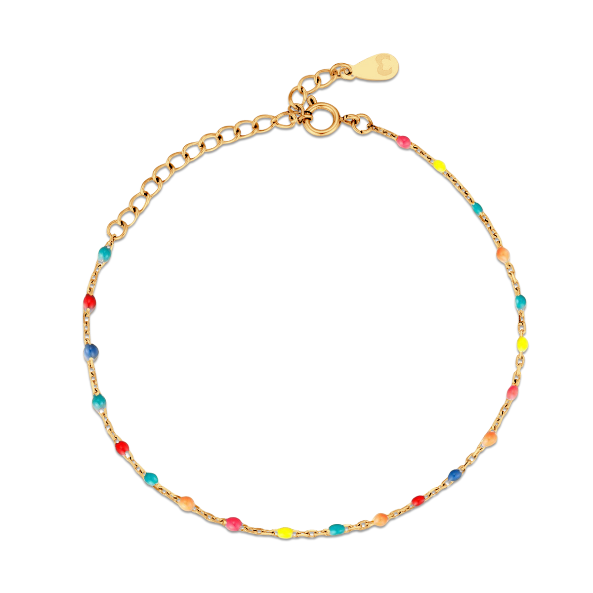 Multicolor Cocktail Anklet - Milas Jewels Shop