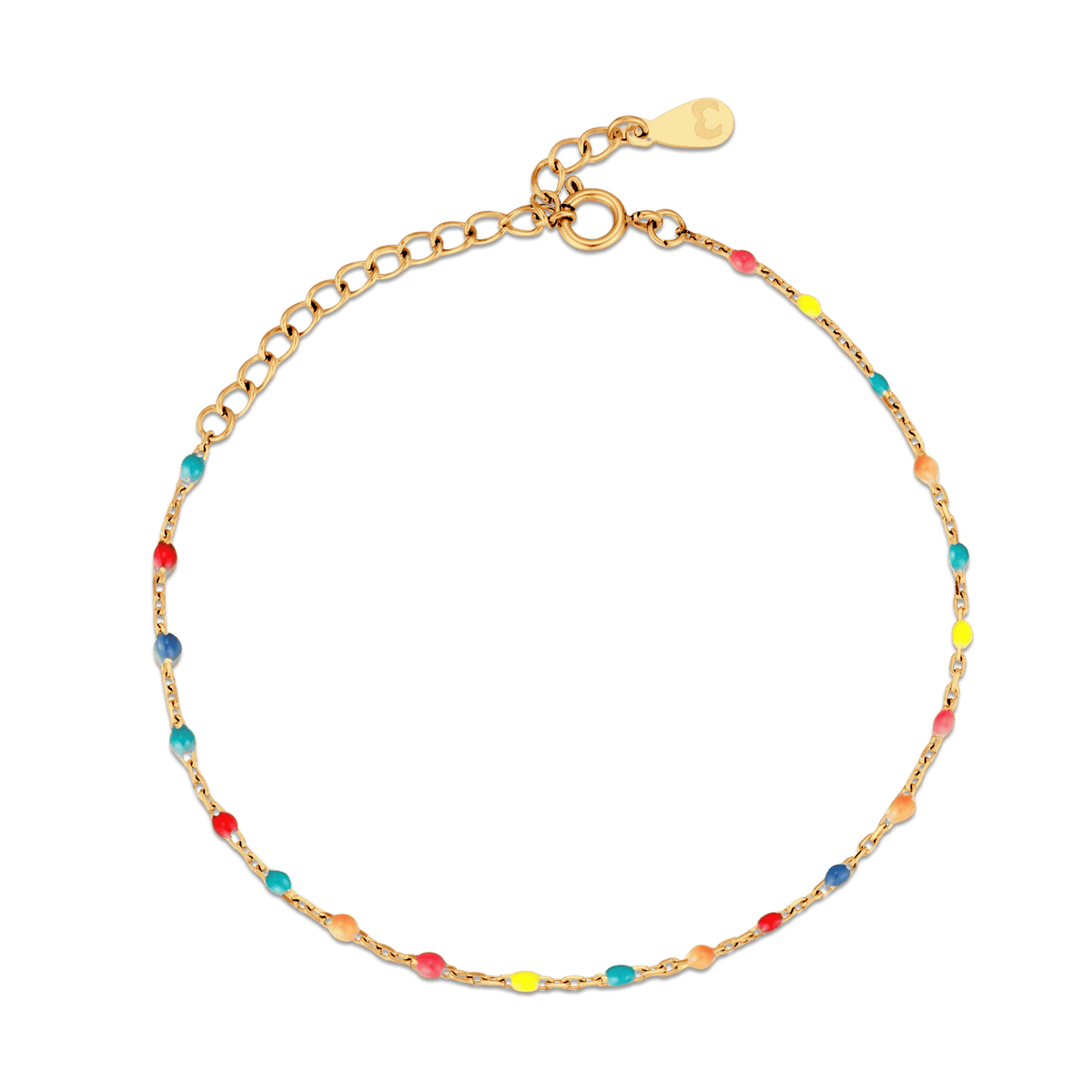 Multicolor Cocktail Anklet - Milas Jewels Shop