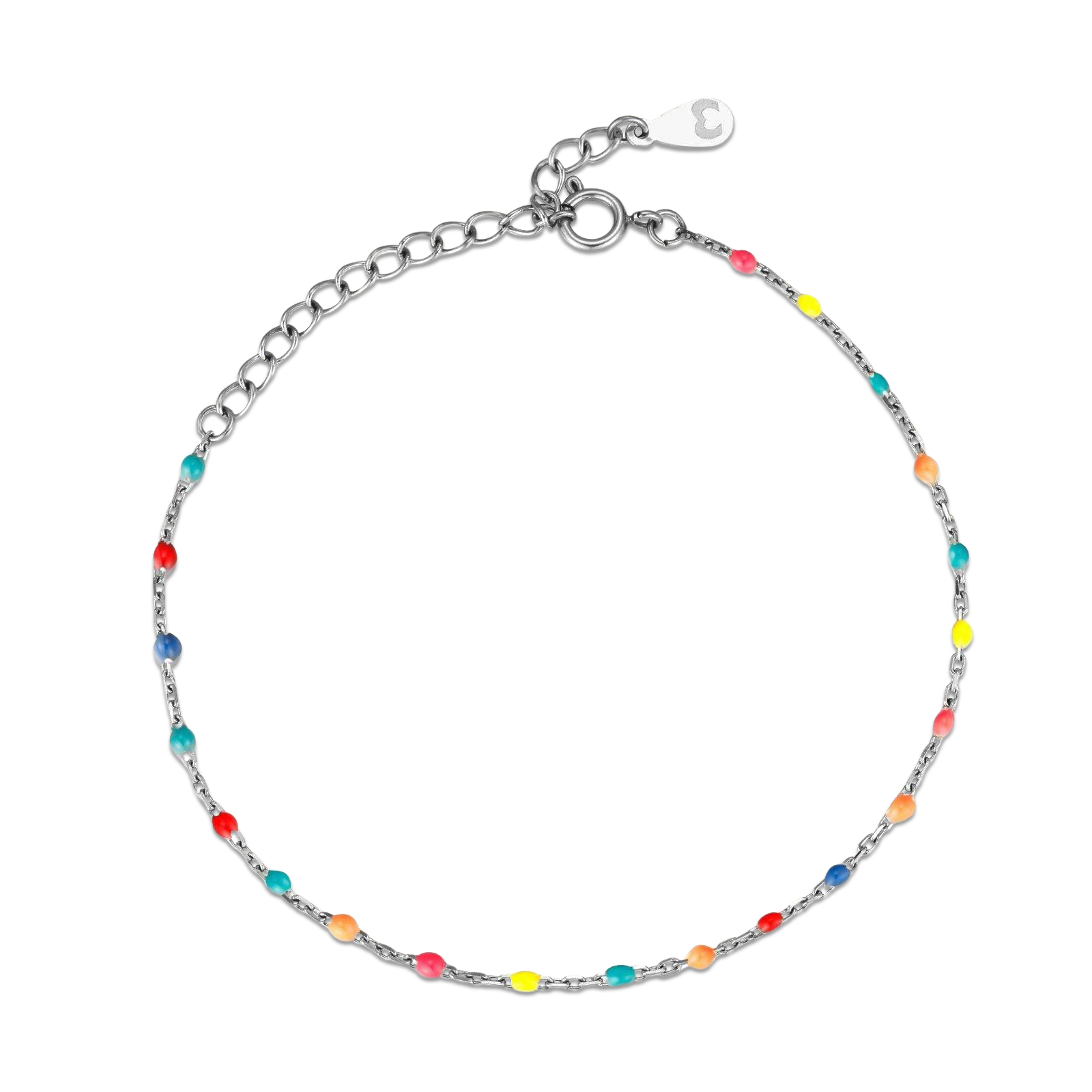 Multicolor Cocktail Anklet - Milas Jewels Shop