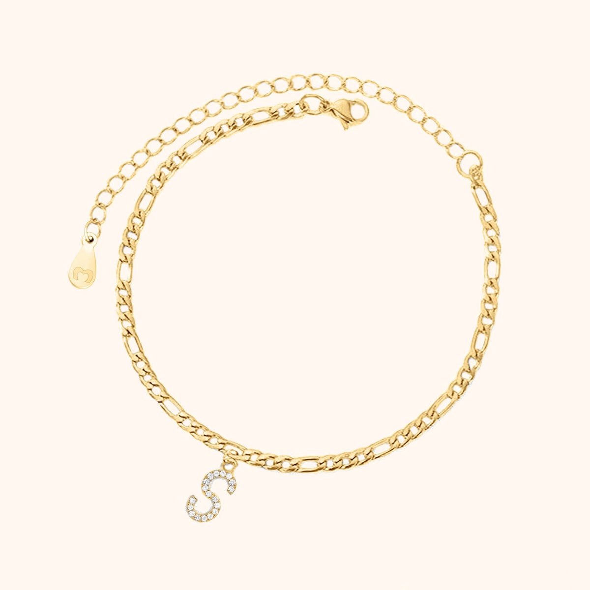 Initials Anklet - Milas Jewels Shop