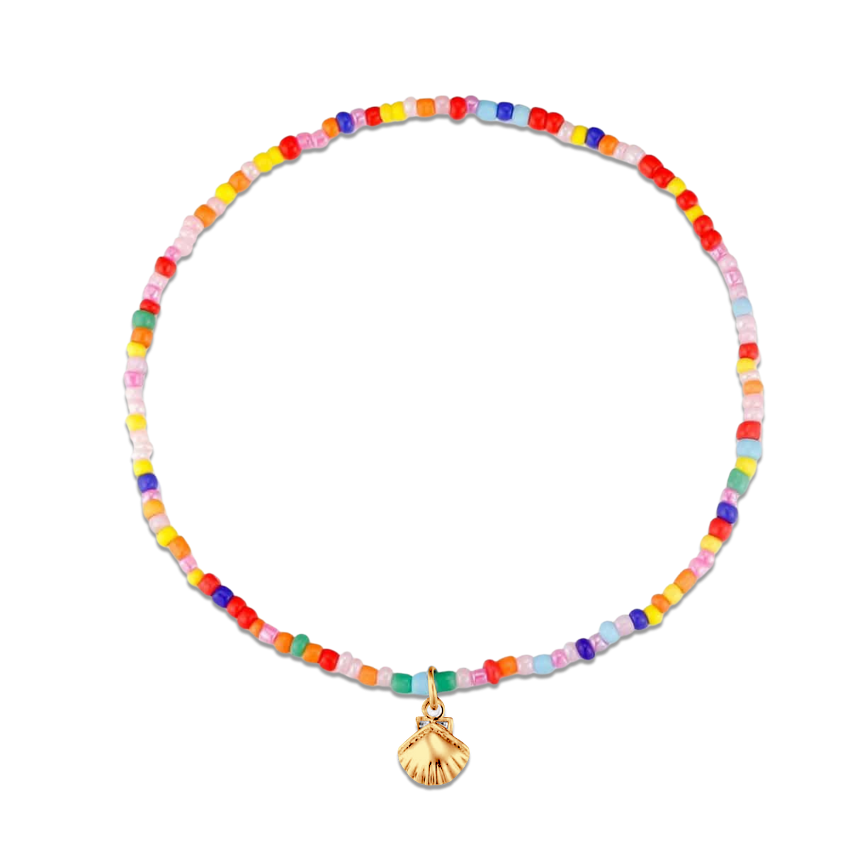 Multicolor Shell Anklet - Milas Jewels Shop