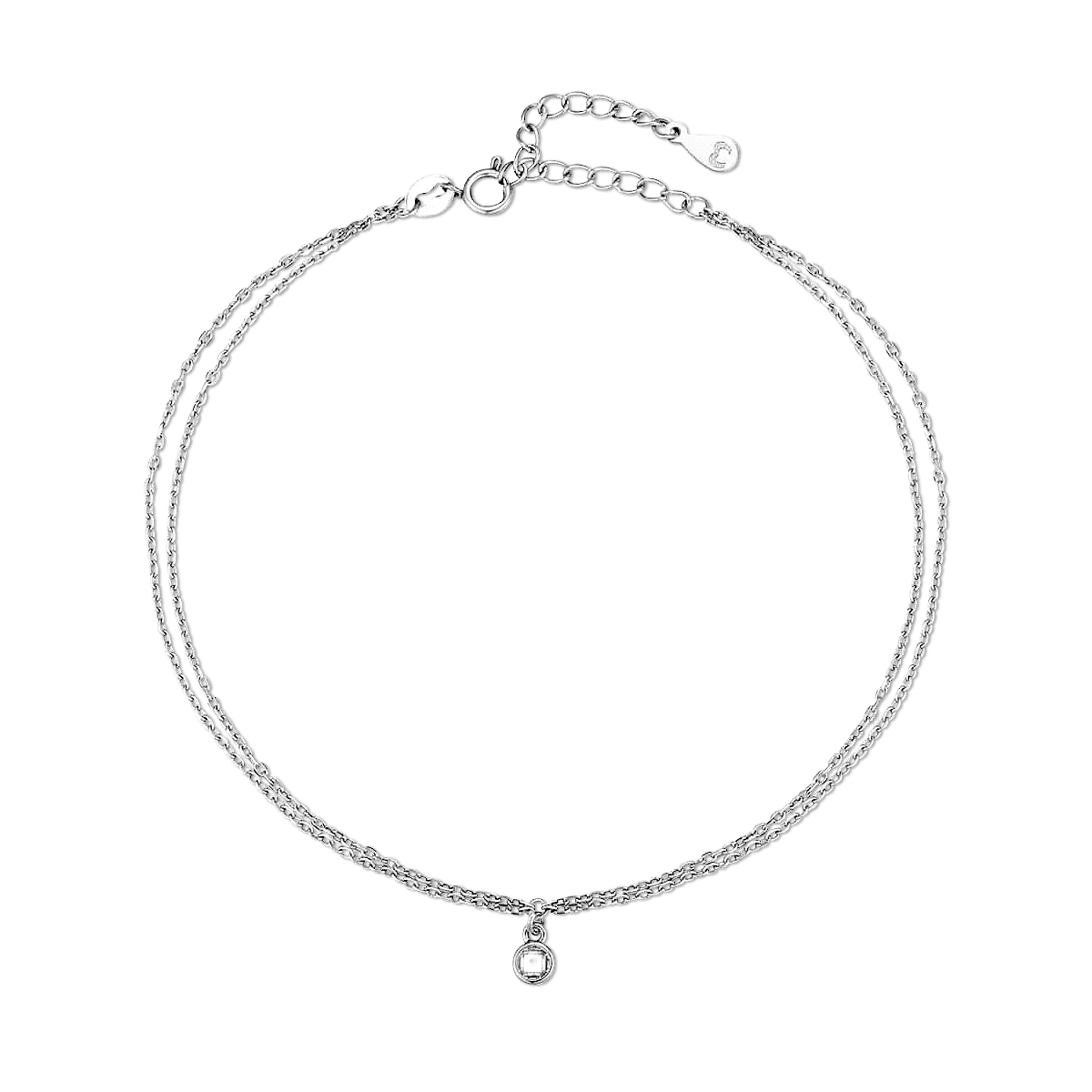 Illuminated Zircon Anklet - Milas Jewels Shop
