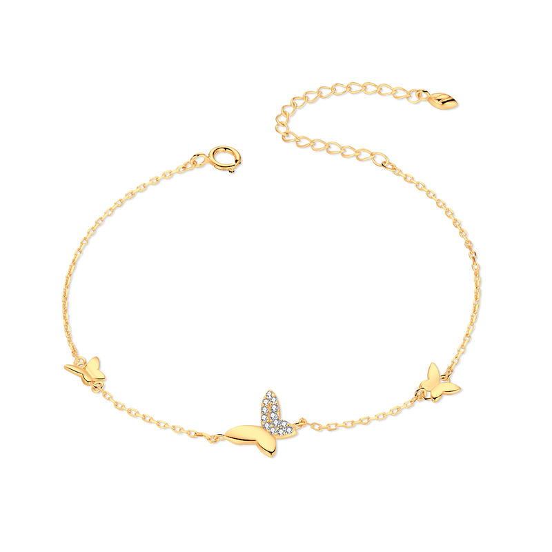 Three Butterfly Bracelet - Milas Jewels Shop