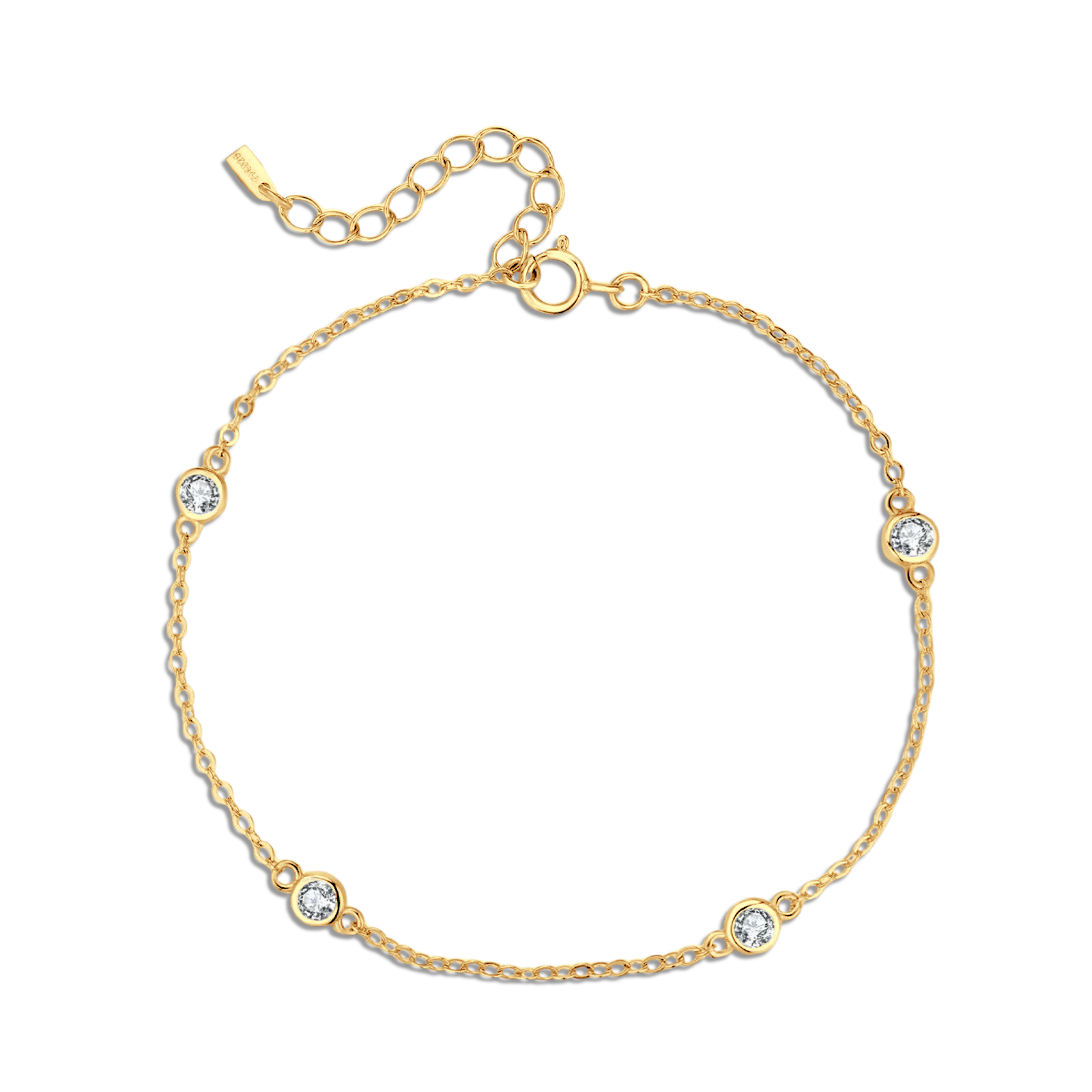 Four Diamonds Bracelet - Milas Jewels Shop