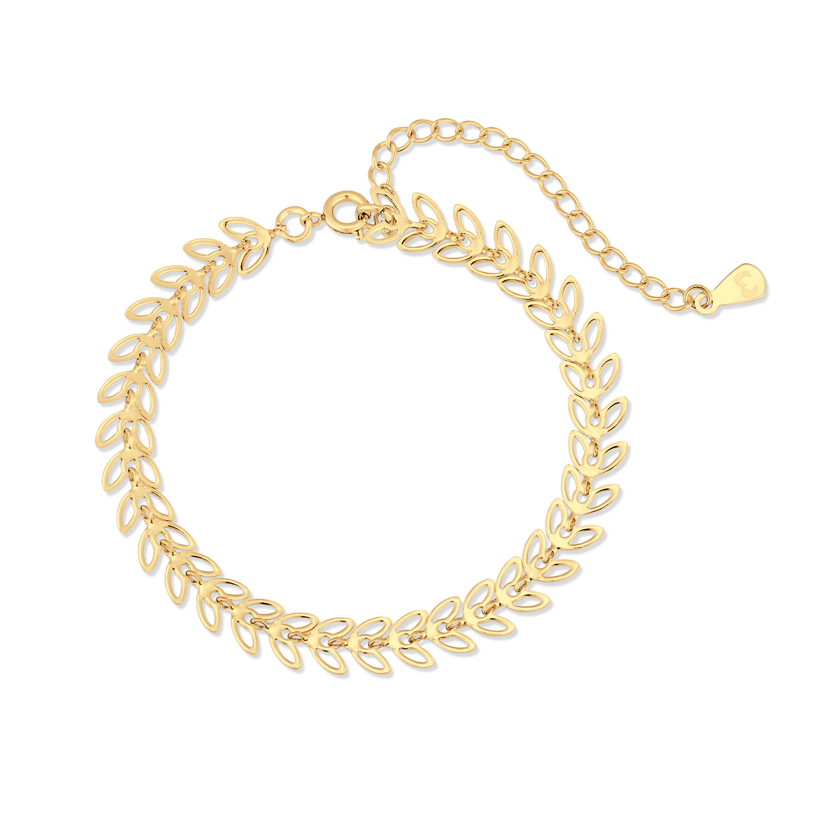 Herringbone Leaf Bracelet - Milas Jewels Shop