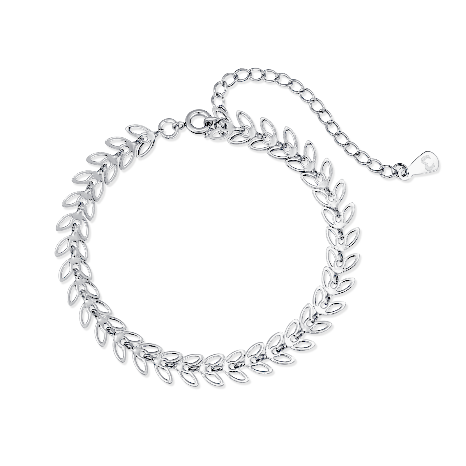 Herringbone Leaf Bracelet - Milas Jewels Shop