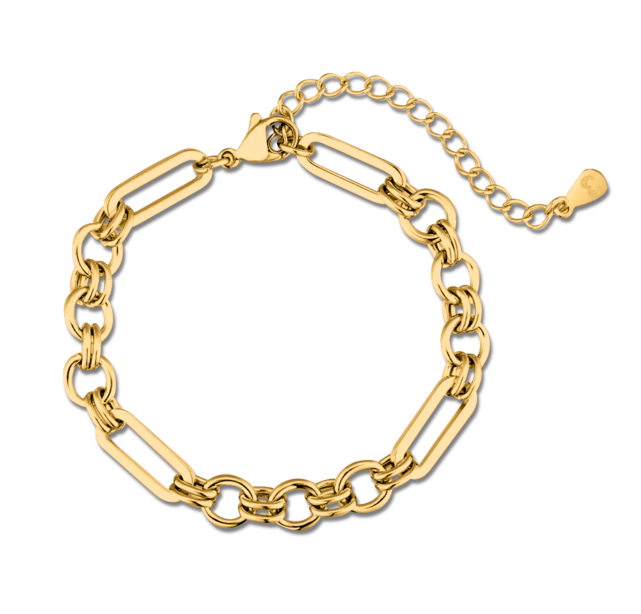 Ringed Link Bracelet - Milas Jewels Shop