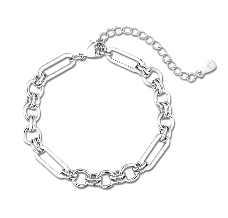 Ringed Link Bracelet - Milas Jewels Shop