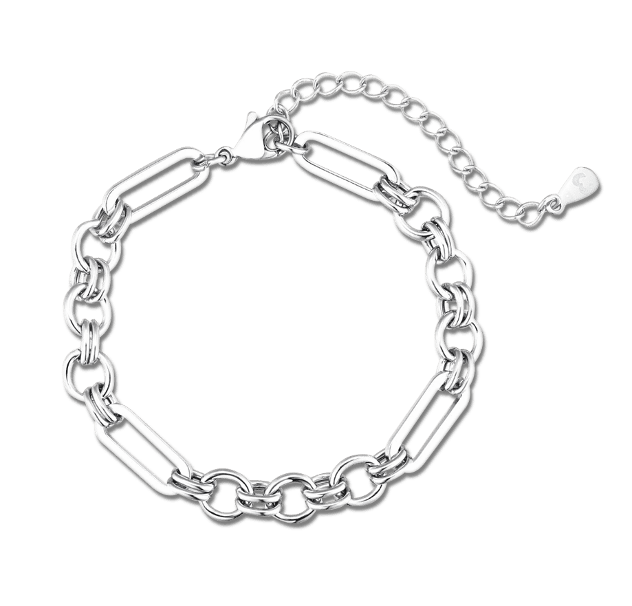 Ringed Link Bracelet - Milas Jewels Shop