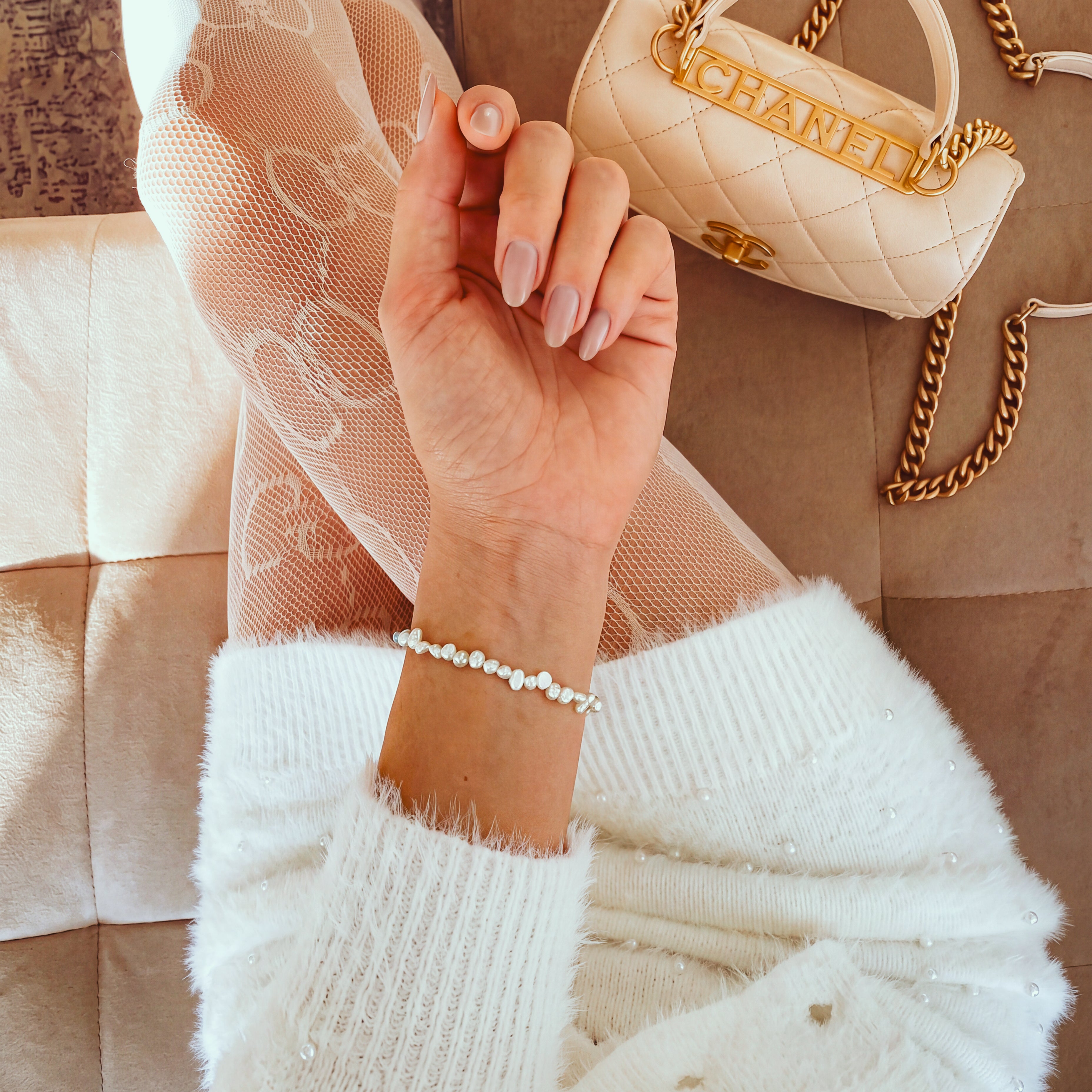 Moulded Pearls Bracelet