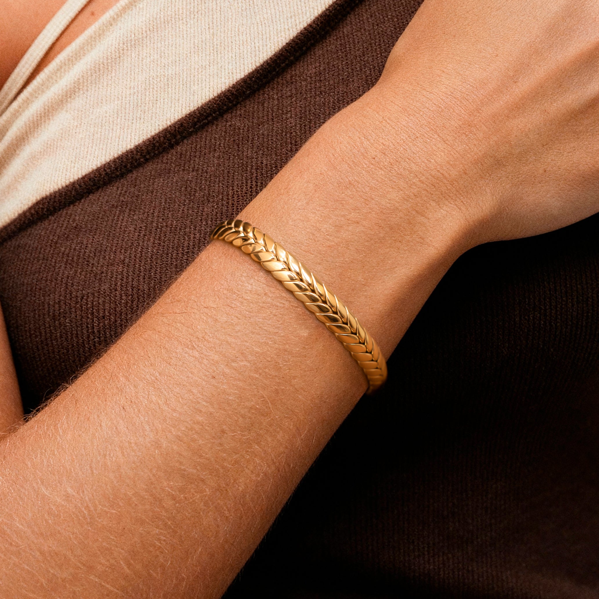 Woven Cuff Bracelet - Milas Jewels Shop