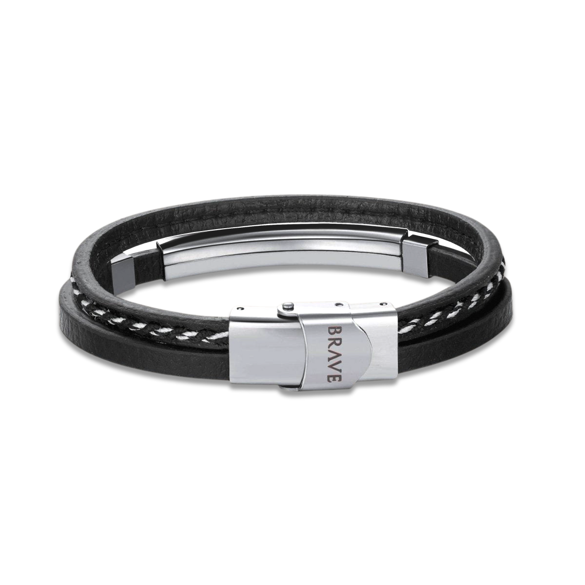 Lord BRAVE Men's Bracelet - Personalized - Milas Jewels Shop
