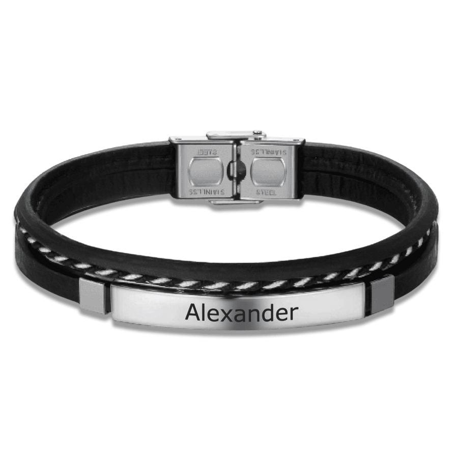 Lord BRAVE Men's Bracelet - Personalized - Milas Jewels Shop