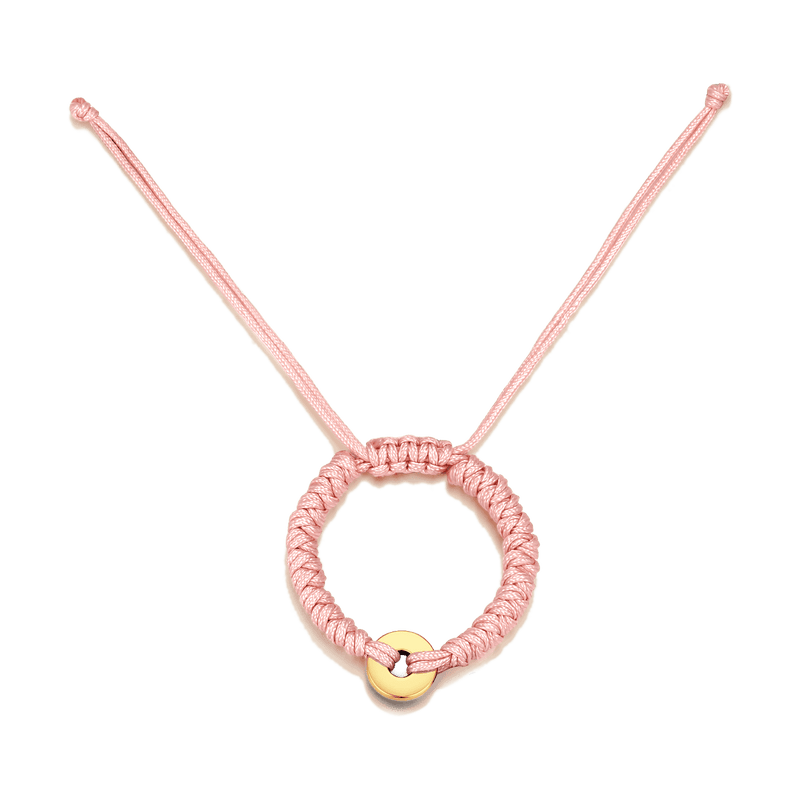 Pink Macramé Bracelet - Personalized