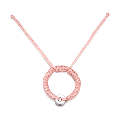 Pink Macramé Bracelet - Personalized