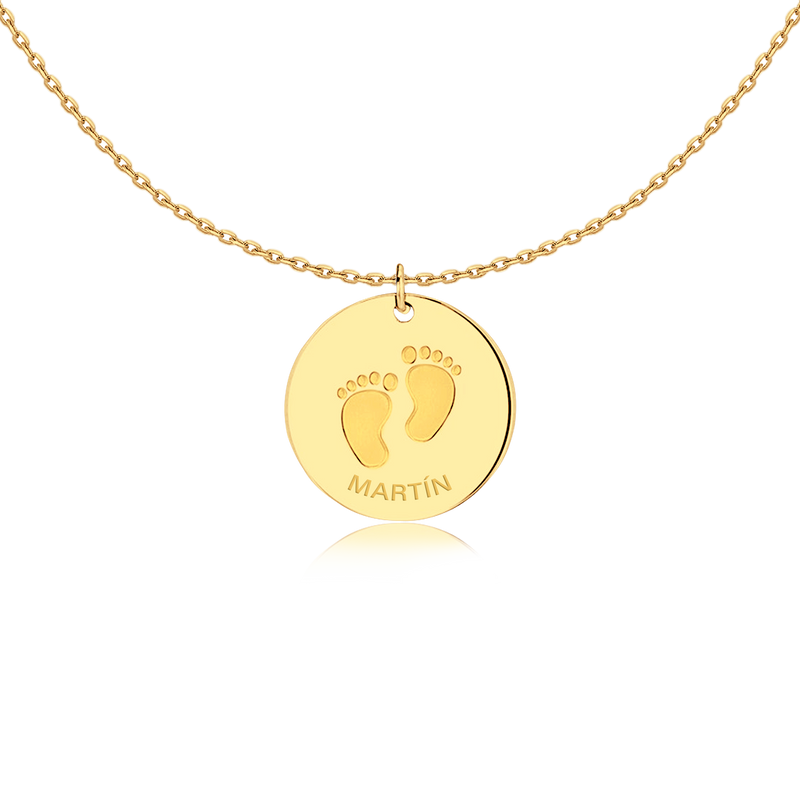 Footsteps Necklace - Personalized - Milas Jewels Shop