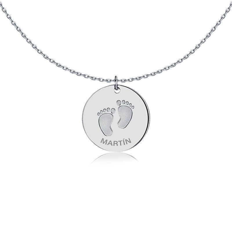 Footsteps Necklace - Personalized - Milas Jewels Shop