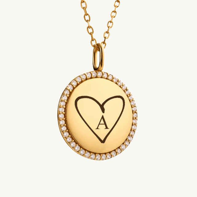 Medallion Necklace - Personalized - Milas Jewels Shop