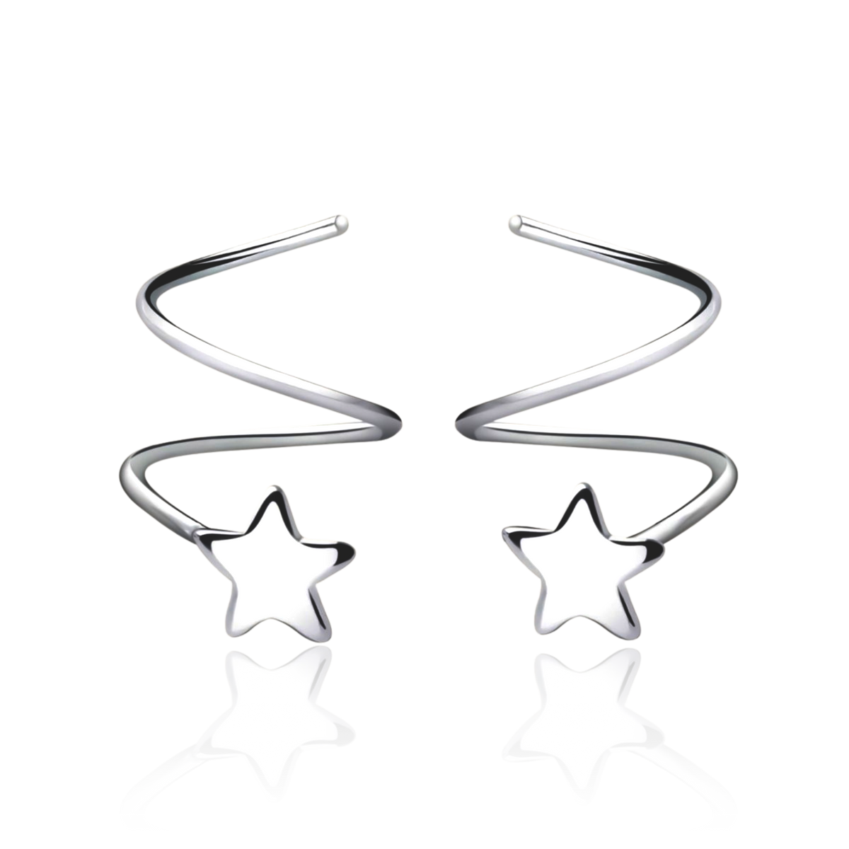 Spiral Star Earrings - Milas Jewels Shop