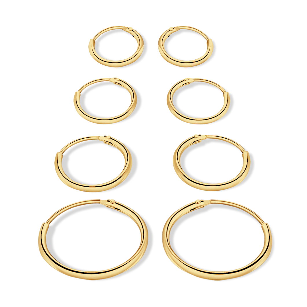 Simple Hoops Earrings - Milas Jewels Shop