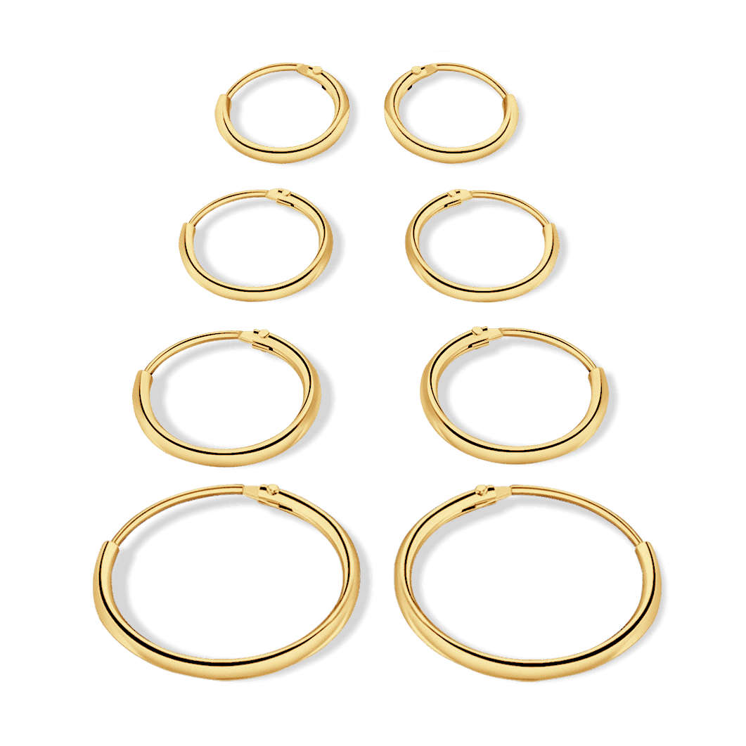 Simple Hoops Earrings - Milas Jewels Shop