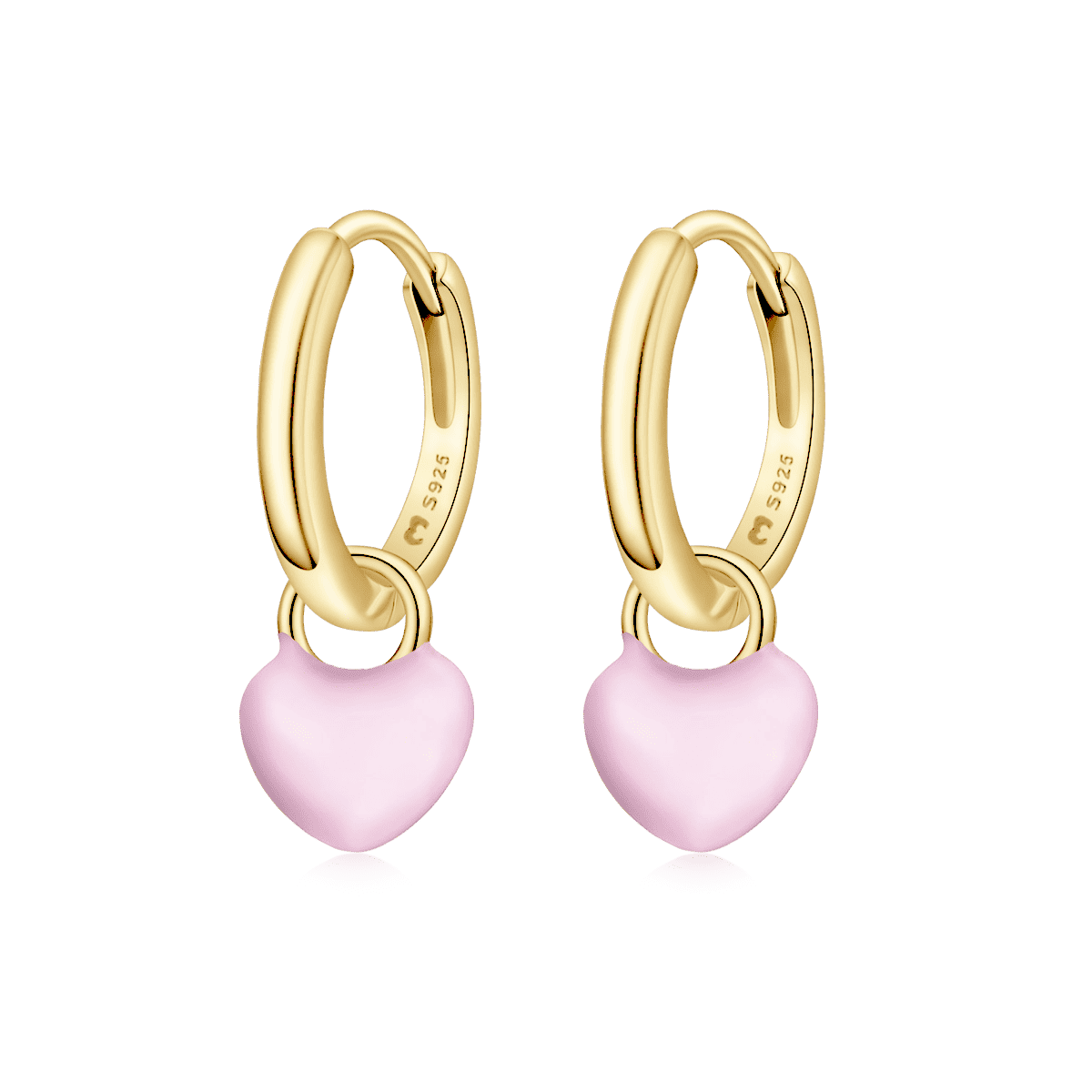 Heart Ring Hoops Earrings - Milas Jewels Shop