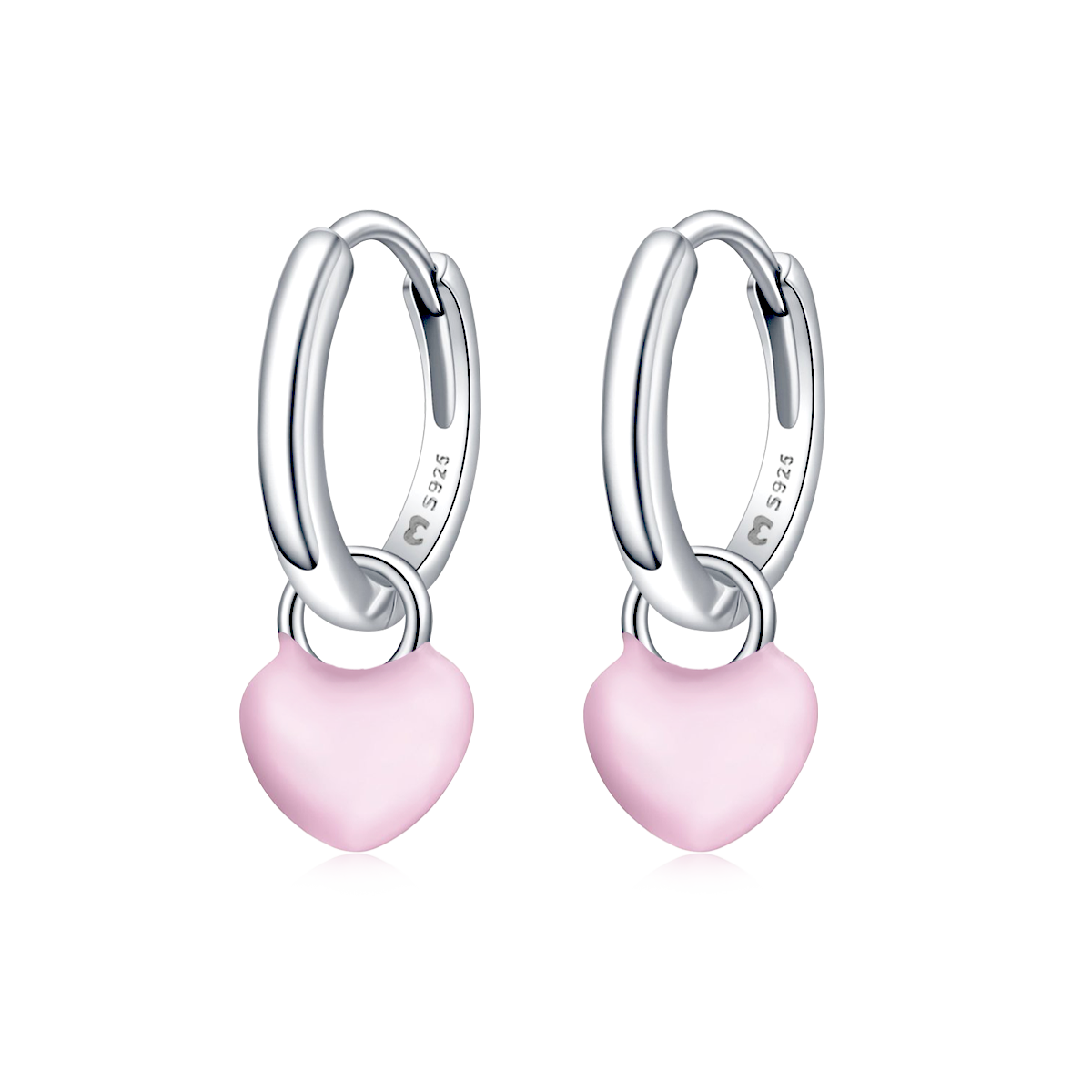 Heart Ring Hoops Earrings