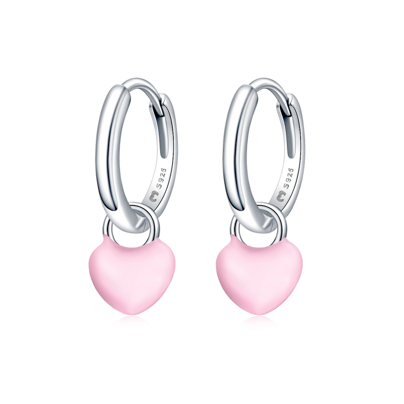 Heart Ring Hoops Earrings - Milas Jewels Shop