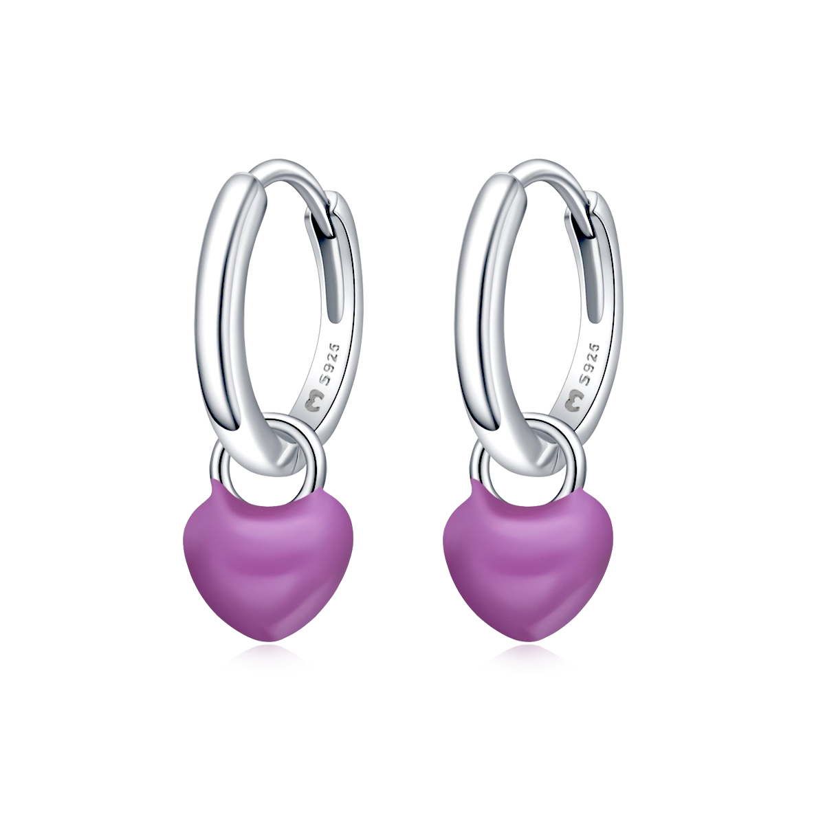 Heart Ring Hoops Earrings