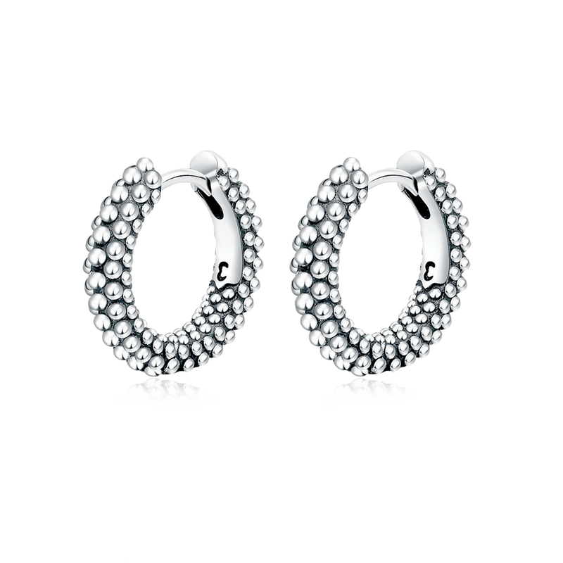 Ball Ring Hoops Earrings