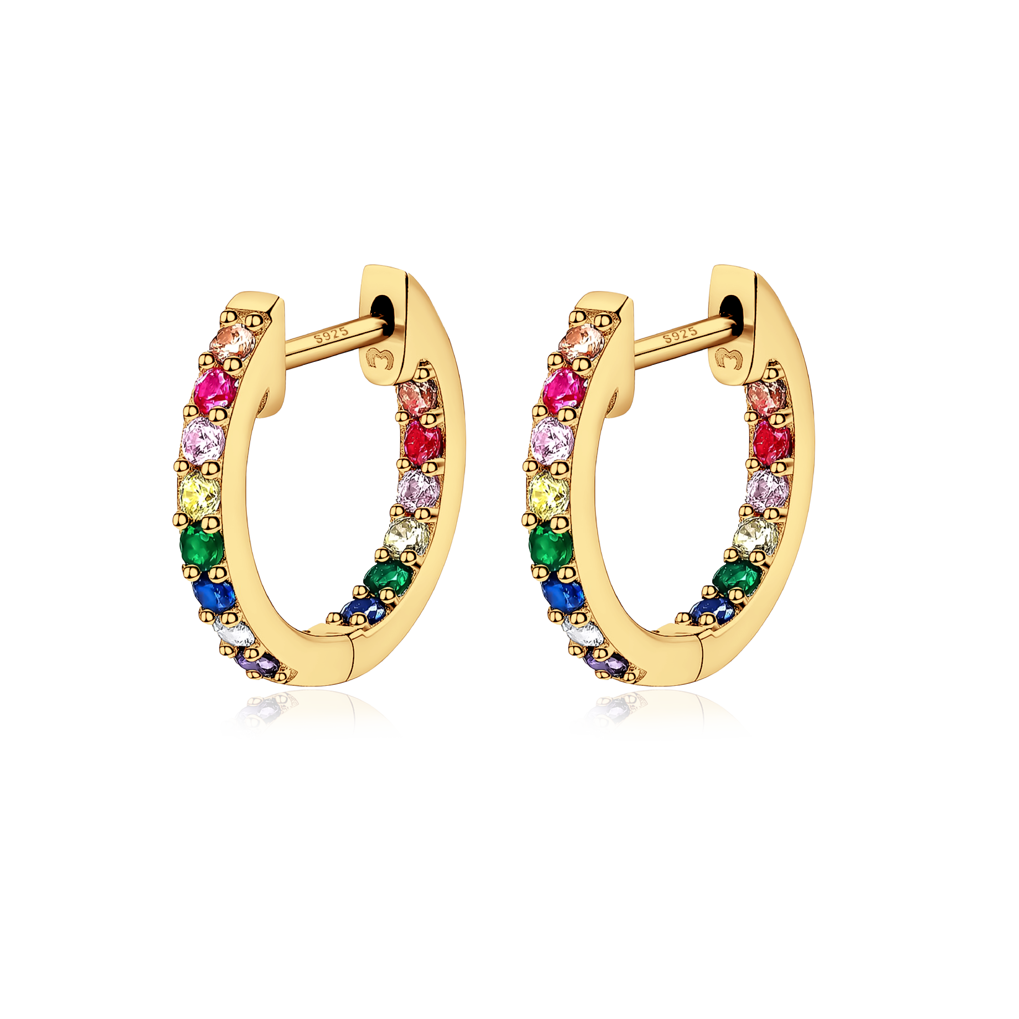 Multicolored Hoops Earrings - Milas Jewels Shop