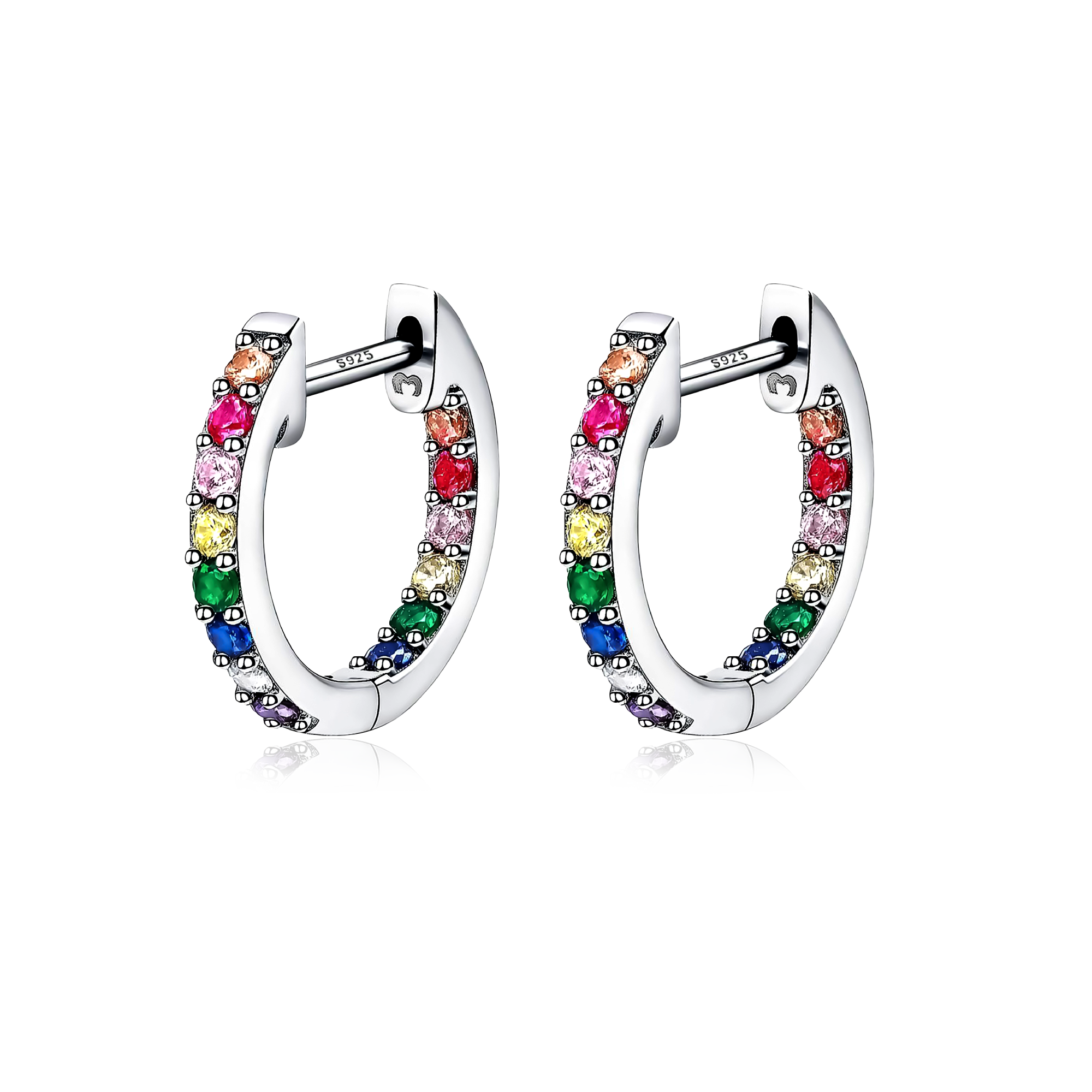 Multicolored Hoops Earrings - Milas Jewels Shop
