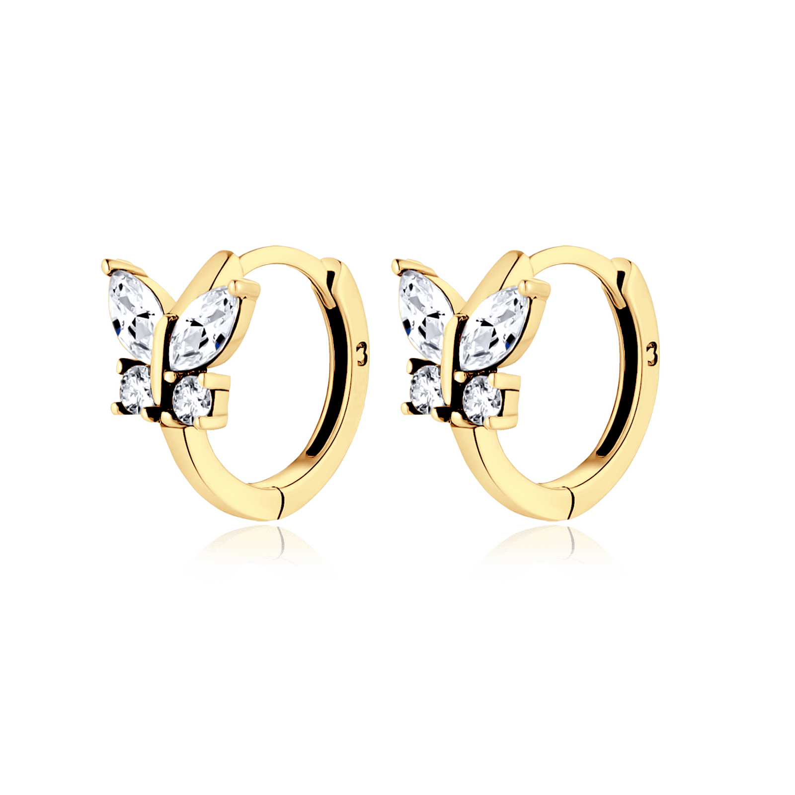 Crystal Butterfly Earrings