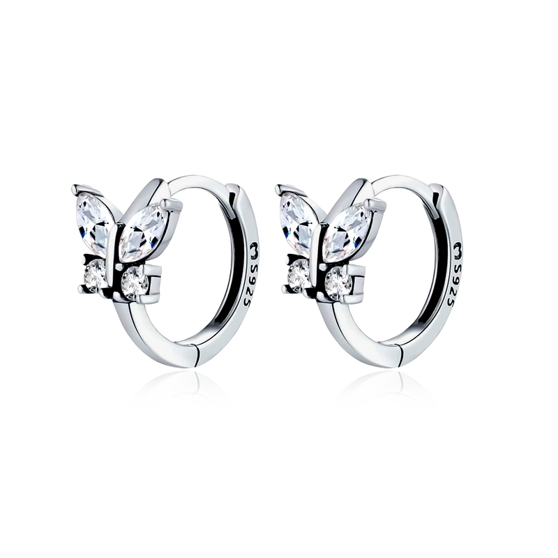Crystal Butterfly Earrings - Milas Jewels Shop