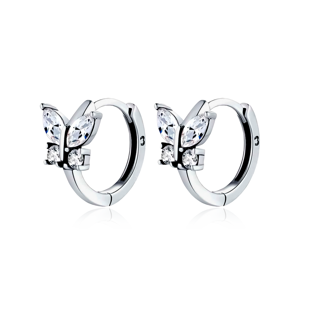 Crystal Butterfly Earrings