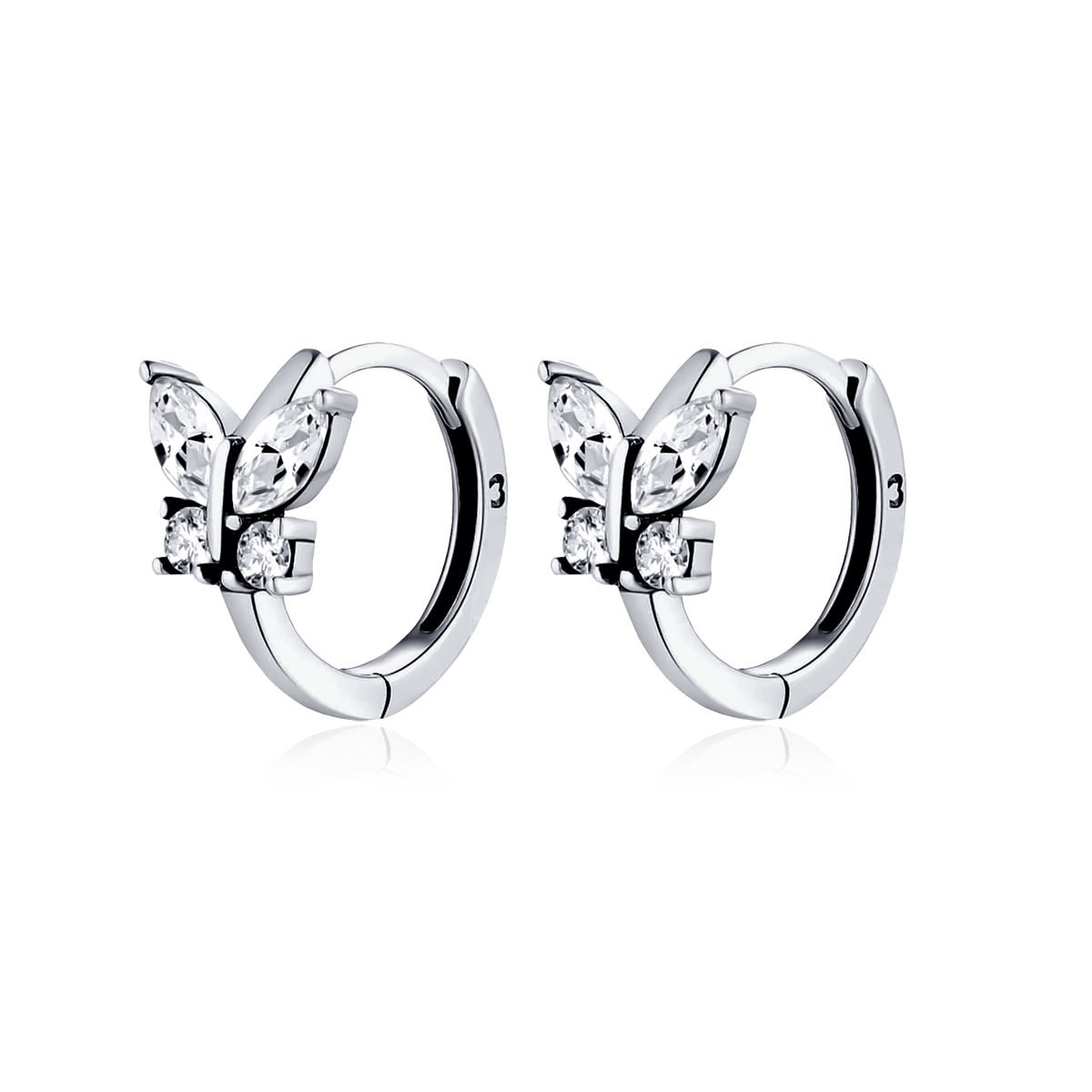Crystal Butterfly Earrings