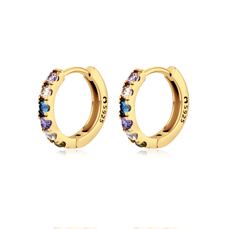 Colorful Zircons Earrings - Milas Jewels Shop