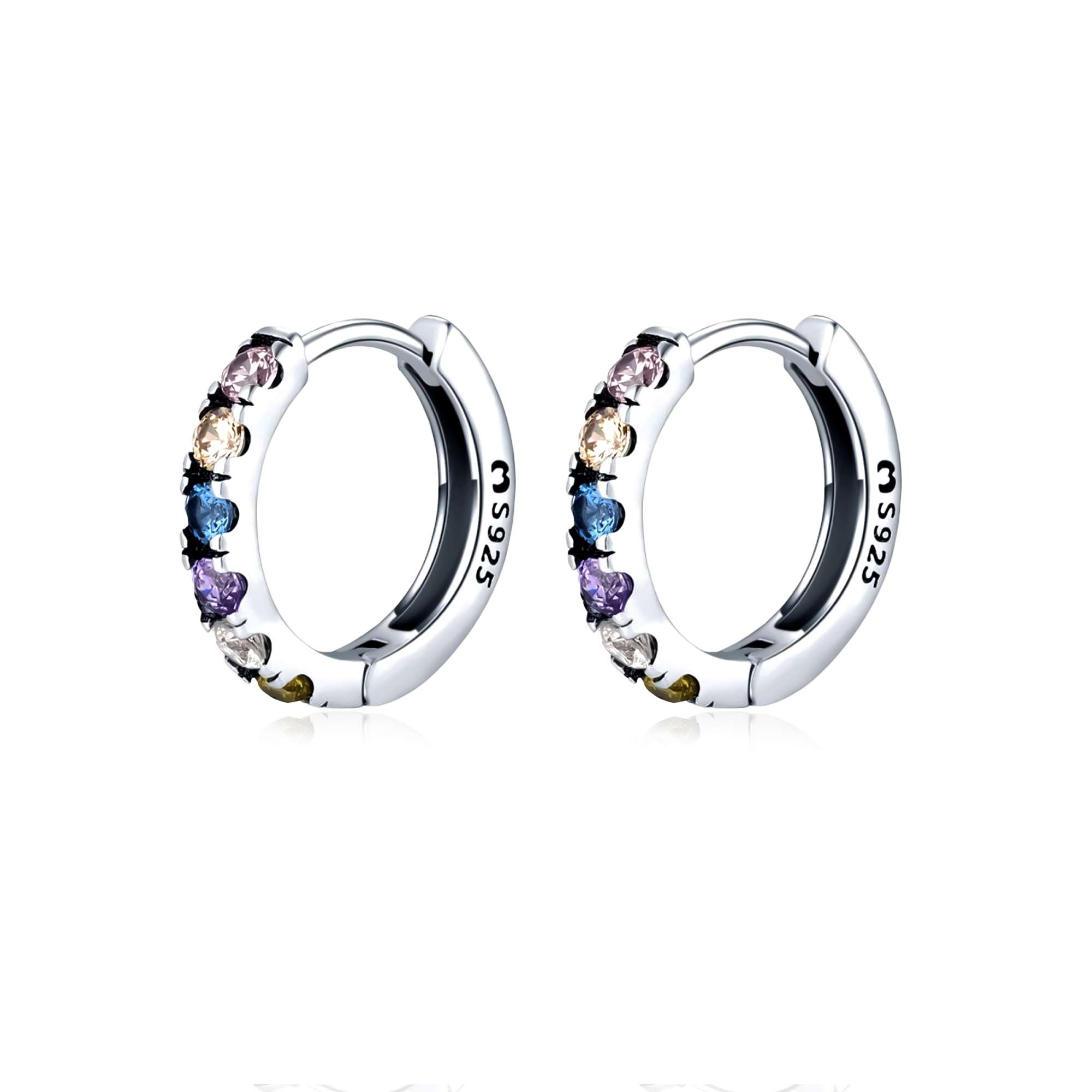 Colorful Zircons Earrings - Milas Jewels Shop