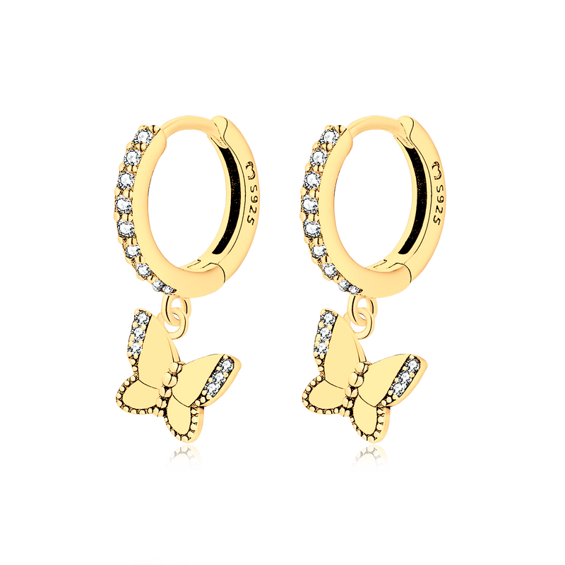 Illuminated Butterfly Earrings - Milas Jewels Shop