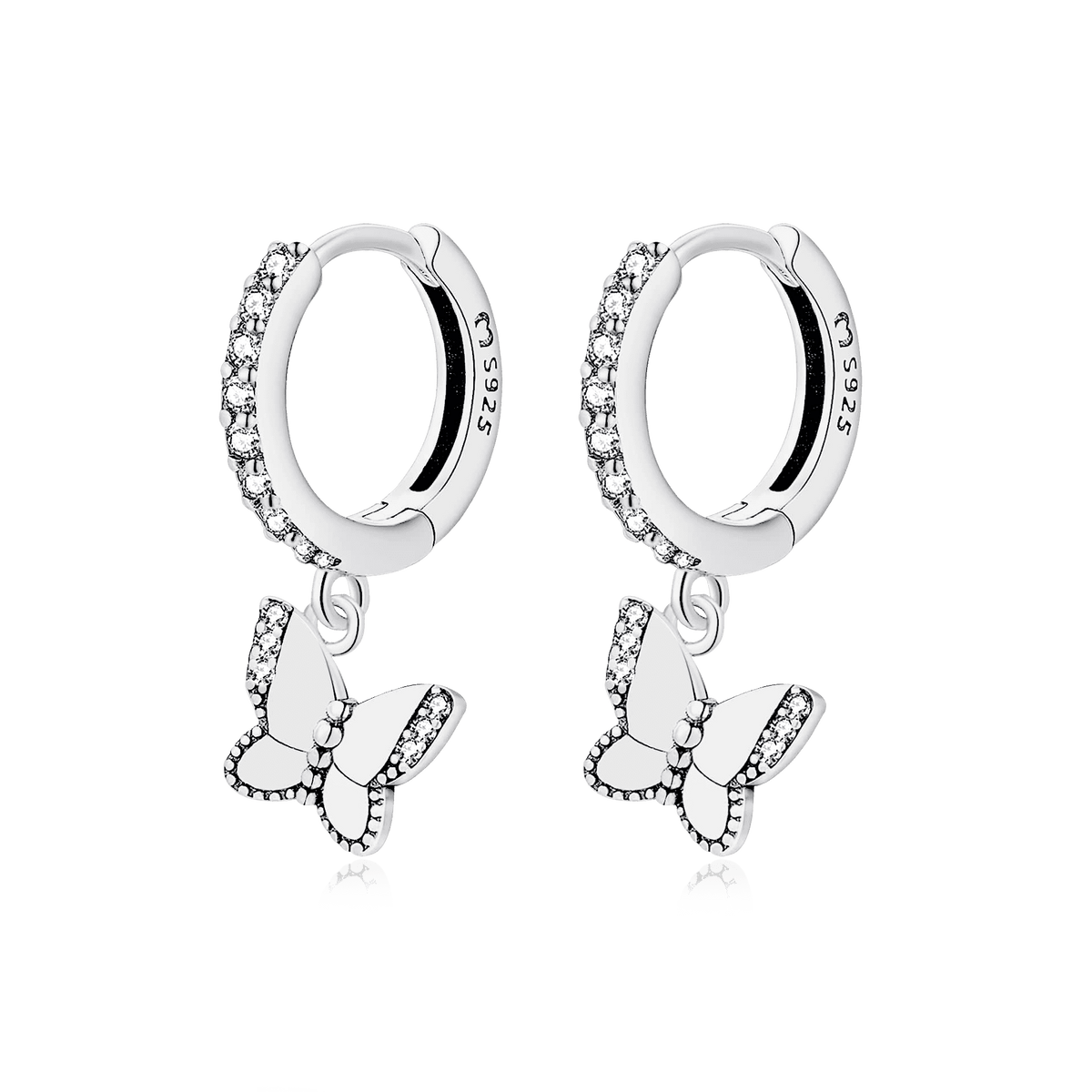 Illuminated Butterfly Earrings - Milas Jewels Shop