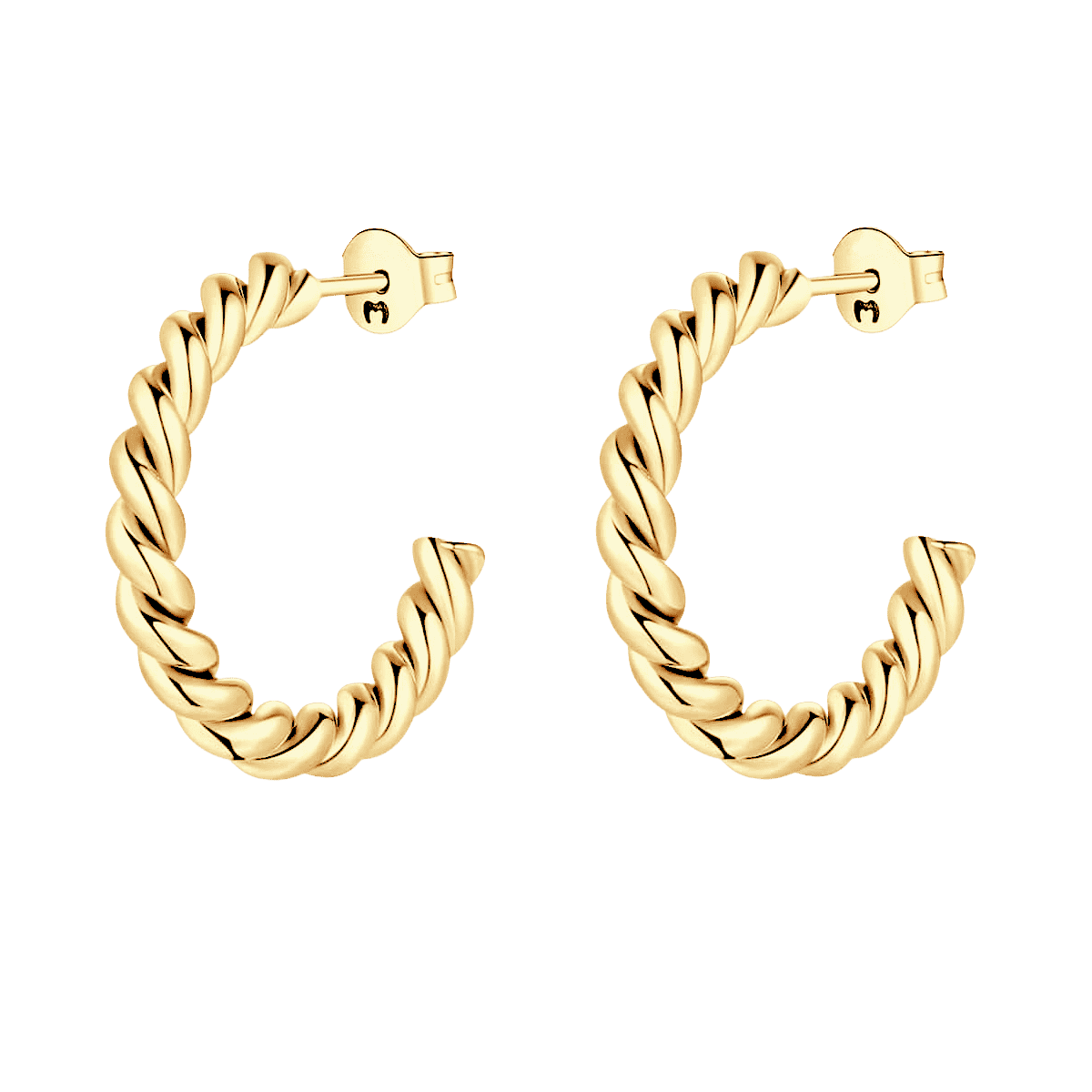 Half Ring Undulant Earrings