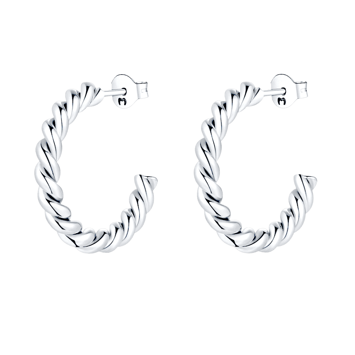 Half Ring Undulant Earrings
