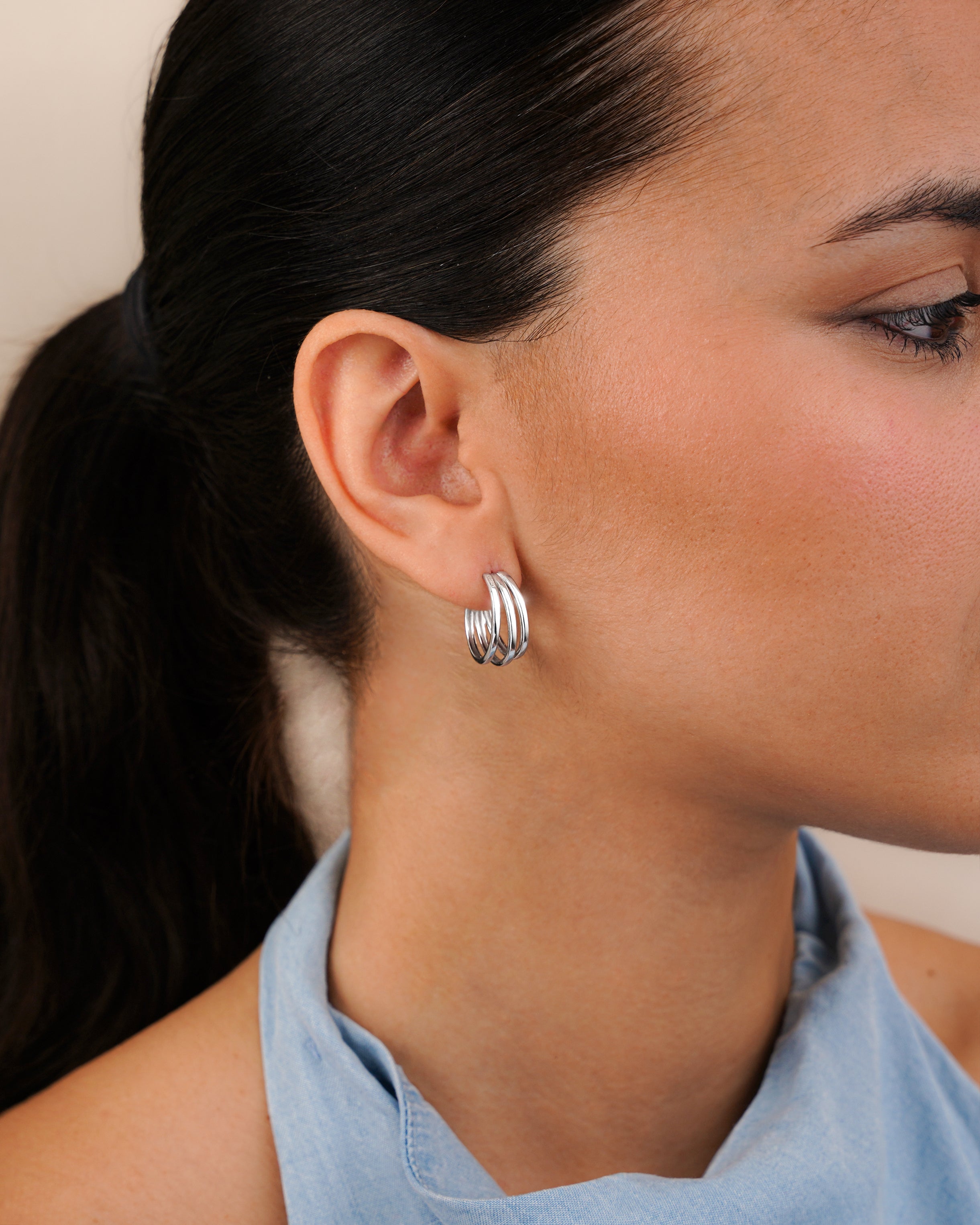 Half Ring Sahara Earrings - Milas Jewels Shop