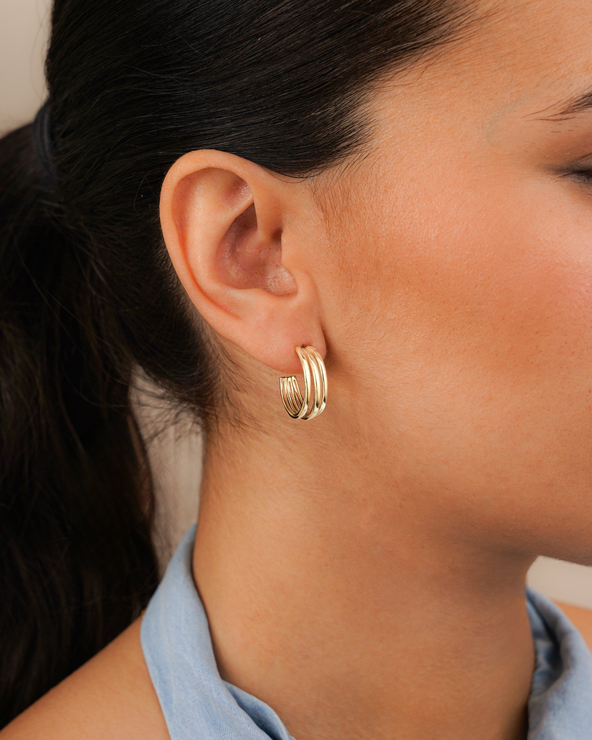 Half Ring Sahara Earrings - Milas Jewels Shop