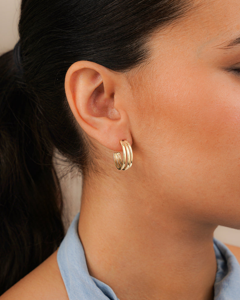 Half Ring Sahara Earrings - Milas Jewels Shop