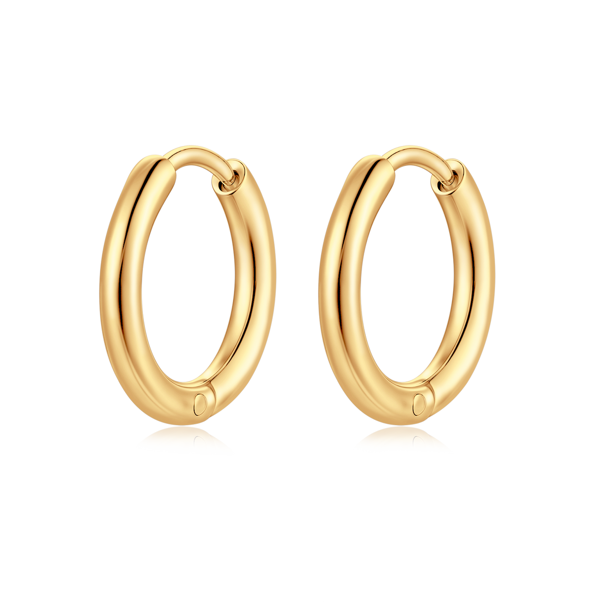 Steel Rounda Earrings - Milas Jewels Shop