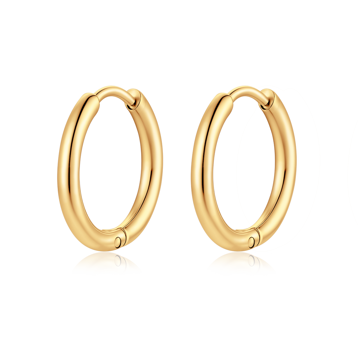 Steel Rounda Earrings - Milas Jewels Shop