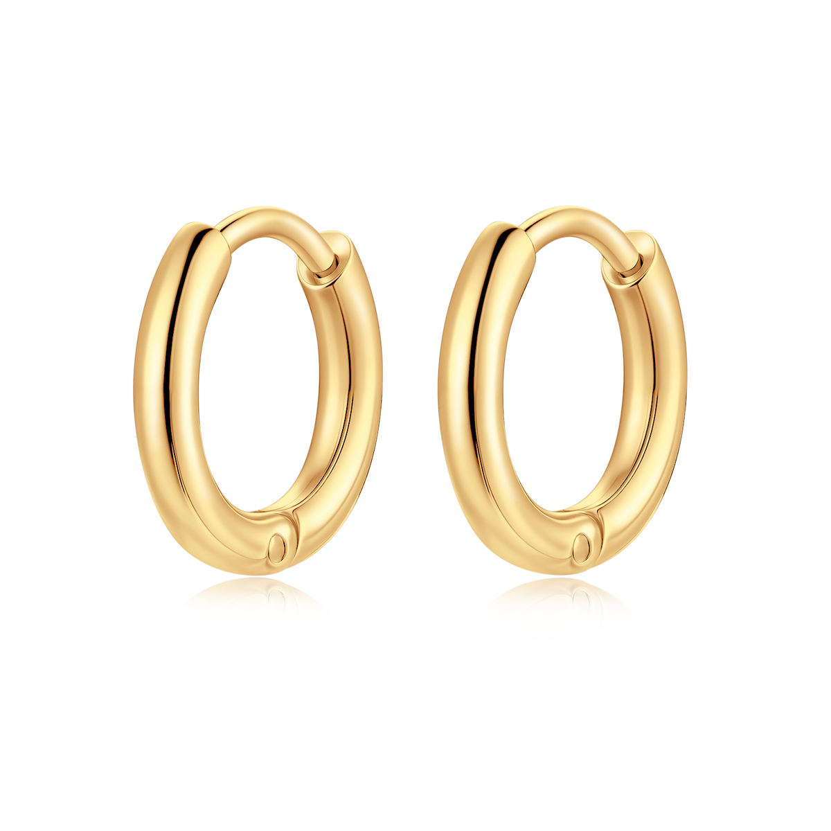 Steel Rounda Earrings - Milas Jewels Shop