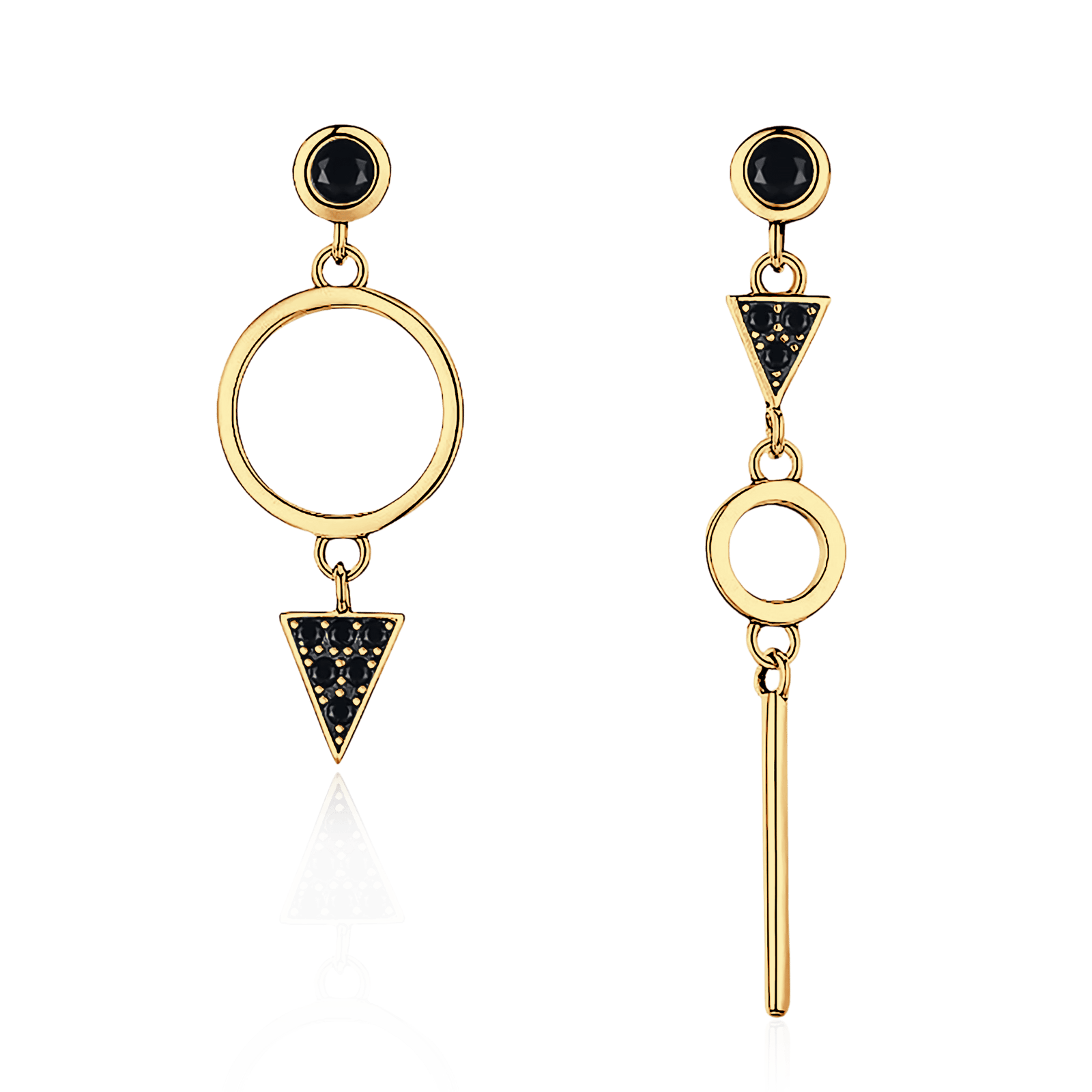 Black Spinel Earrings - Milas Jewels Shop