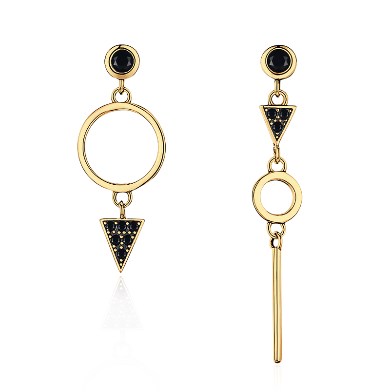 Black Spinel Earrings - Milas Jewels Shop